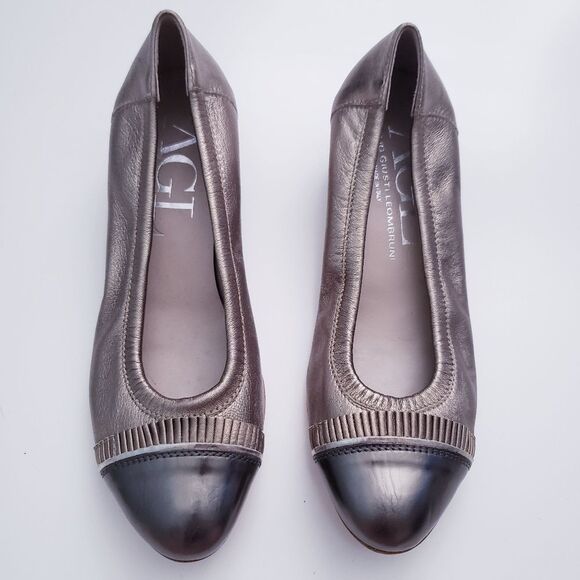 AGL Metallic Silver/Champagne gold Heels - Picture 2 of 6